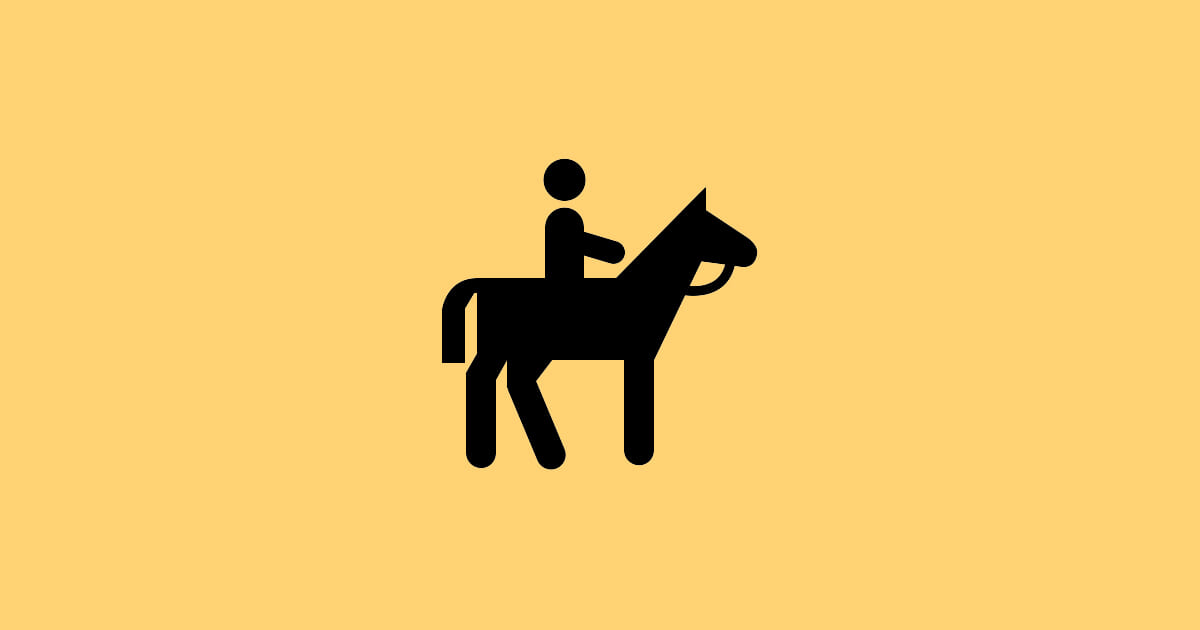 【心理テスト】絵でわかるメンヘラ度！「この人物が馬に乗っている理由は？」