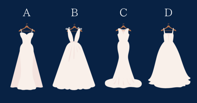 どのドレスが好み？【心理テスト】恋愛での主導権の握り方を診断！